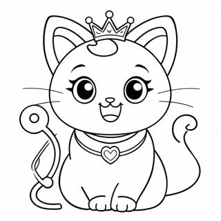 Princess Kitty Coloring Page 20921-16835