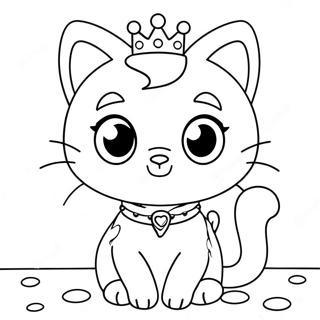 Princess Kitty Coloring Page 20921-16836