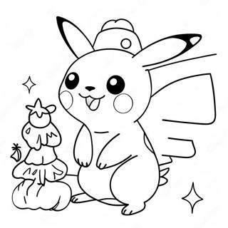 Christmas Pokemon Coloring Pages