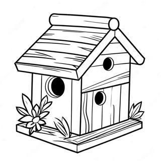 Bird House Coloring Page 20941-16846