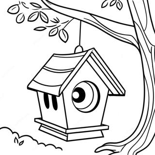 Bird House Coloring Page 20941-16848