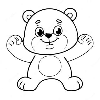 Huggy Wuggy In A Playful Pose Coloring Page 20952-16854