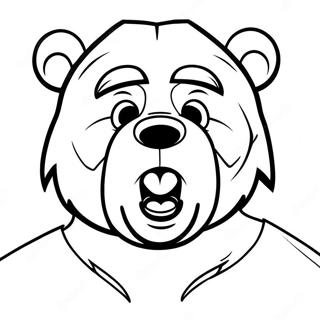 Colorful Chicago Bears Mascot Coloring Page 20972-16870