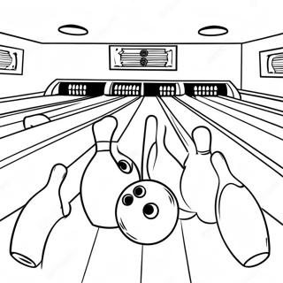 Bowling Alley Scene Coloring Page 20981-16880