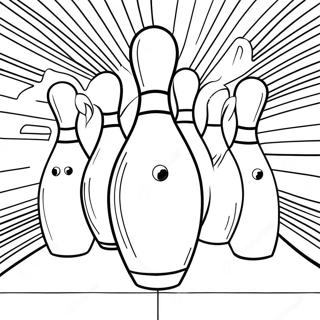 Colorful Bowling Pins Coloring Page 20982-16874