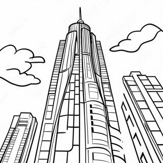 Colorful Skyscraper Building Coloring Page 20992-16889