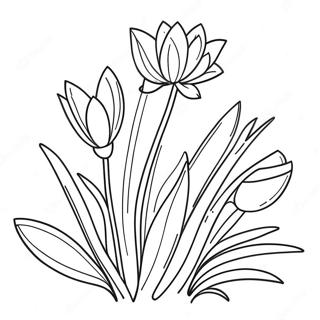 Spring Flowers Coloring Page 21002-16893