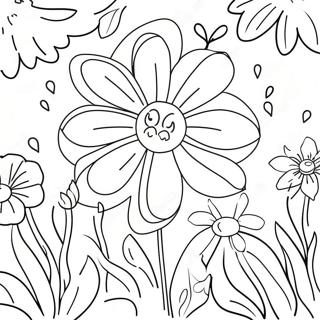 Spring Flowers Coloring Page 21002-16896