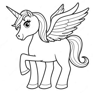 Alicorn Coloring Page 2101-1722