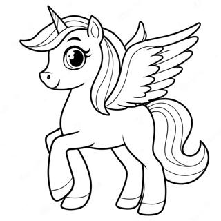 Alicorn Coloring Page 2101-1724