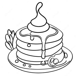 Ihop Pancakes With Syrup Coloring Page 21022-16910