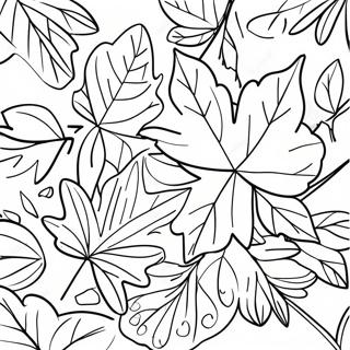 Fall Leaves Coloring Pages