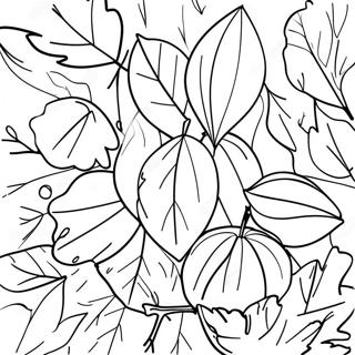 Fall Leaves Coloring Page 21031-16914