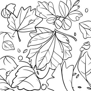 Fall Leaves Coloring Page 21031-16915