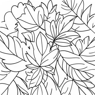 Colorful Autumn Leaves Coloring Page 21032-16919