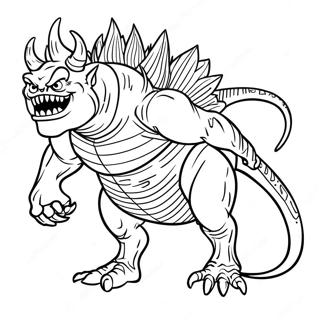 Monstrous Creature Coloring Page 21051-16927