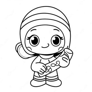 Cute Mummy With Candy Coloring Page 21062-16946