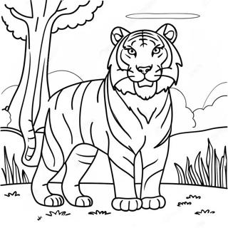 Big Cats Majestic Roaring Coloring Page 21071-16943