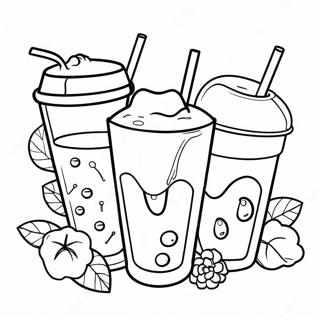 Colorful Drinks Coloring Page 21081-16954