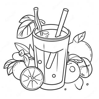 Refreshing Fruit Juice Coloring Page 21082-16957