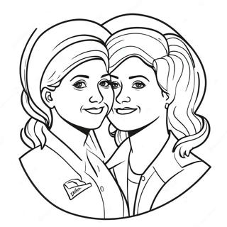 Lesbian Pride Coloring Page 21121-16986