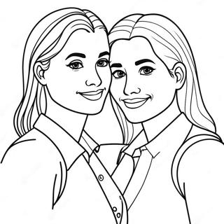 Lesbian Pride Coloring Page 21121-16988