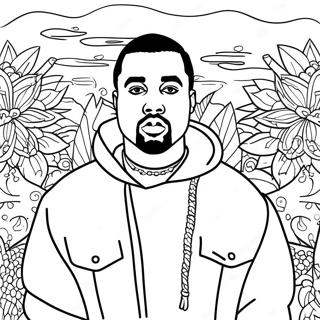 Kanye West Coloring Page 21171-17022