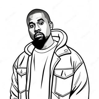 Kanye West Coloring Page 21171-17023