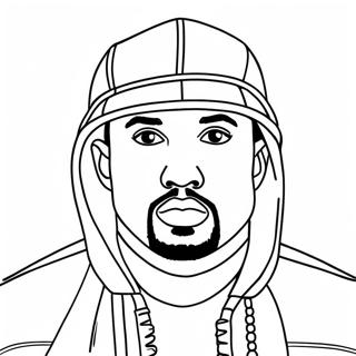 Kanye West Coloring Page 21171-17024