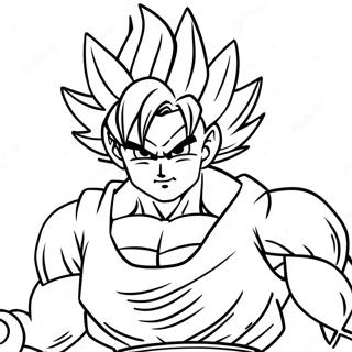 Goku Super Saiyan Blue Coloring Pages