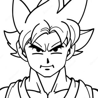 Goku Super Saiyan Blue Flying Coloring Page 21192-17046