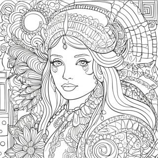 Intricate Line Art Coloring Page 21202-17051