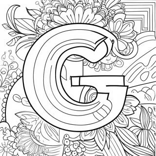 Letter G Coloring Page 2121-1736