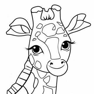 Giraffe With Colorful Spots Coloring Page 2122-1742