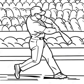 Bryce Harper Swinging Bat Coloring Page 21232-17077