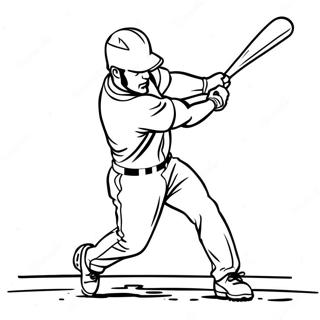 Bryce Harper Swinging Bat Coloring Page 21232-17078