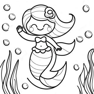 Magical Underwater Mermaid Adventure Coloring Page 21242-17087