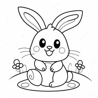 Kawaii Bunny Coloring Page 21261-17095