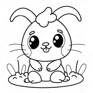 Kawaii Bunny Coloring Page 21261-17096