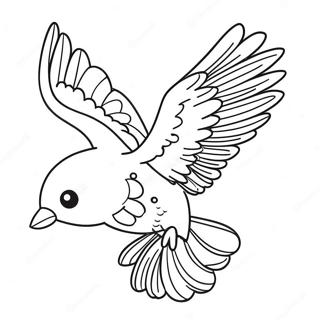 Bird Flying Coloring Pages