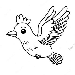 Bird Flying Coloring Page 21271-17107