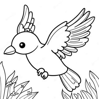 Bird Flying Coloring Page 21271-17108