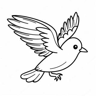 Colorful Bird In Flight Coloring Page 21272-17112