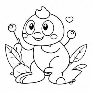 Cute Blueberry Character Coloring Page 21292-17123