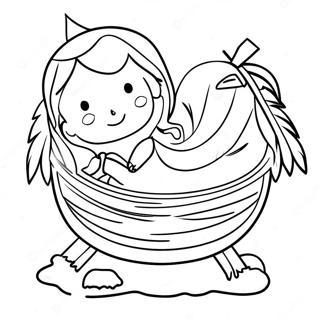 Baby Jesus In The Manger Coloring Page 212-181