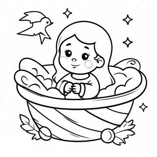 Baby Jesus In The Manger Coloring Page 212-182