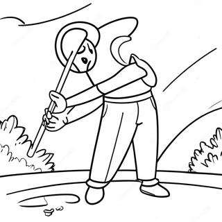 Golf Coloring Page 2131-1745