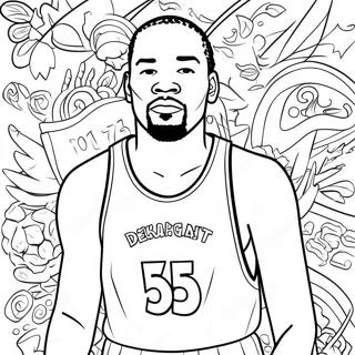 Kevin Durant Coloring Page 21331-17153