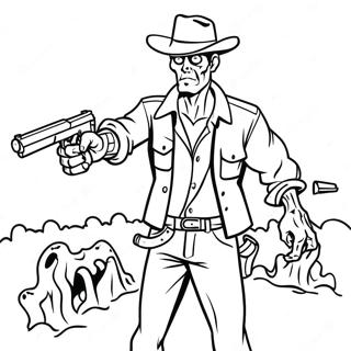 Zombie Hunter Coloring Page 21342-17162