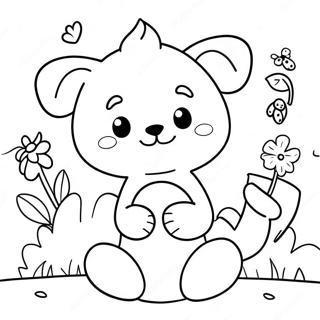 Cute Animals Spreading Kindness Coloring Page 21352-17175